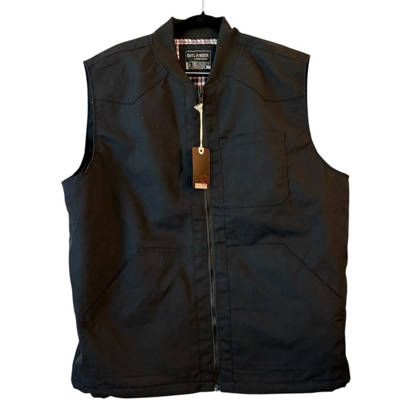 NWT Outlander Craft + Flow Large Men's Quilted Black Vest - Picture 1 of 7